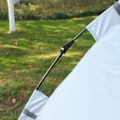 Miniatyrbillede 10 af 10: Campingtelt 3-4 Person Telt Familietelt Kuppeltelt 210T Pu 3000Mm Nem Opsætning Stålfiberglas Grå+Sort 240 X 240 X 195 Cm