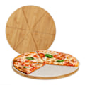 Miniatyrbillede 1 af 7: Pizzabræt i bambus, 2 stk, med bagepapir
