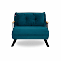 Miniatyrbillede 5 af 7: 1-sædet sovesofa Sando Single - Petrol Green