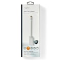 Pikkukuva 7 / 7: USB-C™ Sovitin | USB 3.2 Gen 1 | USB-C™ Uros | Mini DisplayPort Naaras | Power delivery | 0.20 m | Pyöreä | Kullattu | Nailon / Punottu | Hopea | Laat