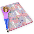 Pikkukuva 1 / 9: Värikäs ja rullaava vaahtomuovimatto lapsille, 120 x 90 x 0,3 cm - Ricokids RK-344