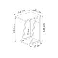 Miniatyrbillede 6 af 6: Sidebord Lissa - Hvid