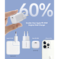 Miniatyrbillede 5 af 7: GaN USB-C PD 30W vægoplader hvid