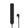 Miniatyrbillede 1 af 2: Forlængerstik | Type F (CEE 7/7) | 6-vejs | 1,50 m | 3680 W | 16 A | Type jordforbindelse: Sidekontakter | 230 V AC 50/60 Hz | Stikvinkel: 45° | H05VV