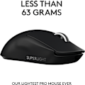 Miniatyrbillede 2 af 10: Logitech Pro X Superlight - gaming mus, sort