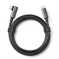 Miniatyrbillede 1 af 7: Vinklet USB-C-kabel med understøttelse af Oculus Quest 2 VR-briller 60W 5m sort