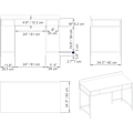 Miniatyrbillede 4 af 4: Study Desk Tumata - Sort