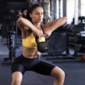 Miniatyrbillede 3 af 10: Kettlebell Støbejern Neopren Belægning Gulvvenlig Swing Håndvægt Sort 10 Kg