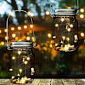 Miniatyrbillede 2 af 8: 2 stk. solcellelanterner med LED