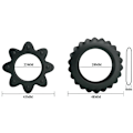 Miniatyrbillede 6 af 7: Baile - Kit 2 Ring Blomstrende Silikon Ringe