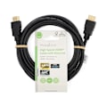 Miniatyrbillede 3 af 3: High Speed ​​HDMI ™ kabel med Ethernet | HDMI™ Stik | HDMI™ Stik | 4K@60Hz | ARC | 18 Gbps | 3.00 m | Runde | PVC | Sort | Label