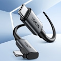 Miniatyrbillede 2 af 7: Vinklet USB-C-kabel med understøttelse af Oculus Quest 2 VR-briller 60W 5m sort