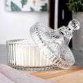 Miniatyrbillede 8 af 9: Elegant sukkerskål i glas - krystalfølelse, perfekt til snacks