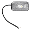 Miniatyrbillede 4 af 7: Forreste positionslygte 12/24V hvid 80 x 44 mm LED