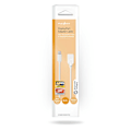 Miniatyrbillede 3 af 3: Mini DisplayPort kabel | DisplayPort 1.2 | Mini DisplayPort han | DisplayPort Hun | 21.6 Gbps | Nikkelplateret | 0.20 m | Runde | PVC | Hvid | Box