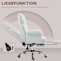 Pikkukuva 7 / 10: Työtuoli, ergonominen pöytätuoli kallistustoiminnolla, ristiselän tyyny, korkeussäädettävä tietokonetuoli jalkatuella, kääntötoiminto, kotitoimistoon,