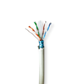 Pikkukuva 1 / 2: Verkkokaapeli | CAT6 | Kiinteä | F/UTP | Puhdas kupari | 100.0 m | Sisäkäyttöön | Pyöreä | LSZH | Harmaa | Pakkaus