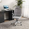 Miniatyrbillede 3 af 10: Kontorstol Ergonomisk Skrivebordsstol Justerbar Nakkestøtte Armlæn Højdejusterbar Drejestol Vippefunktion Lændestøttenet
