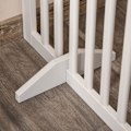 Pikkukuva 10 / 10: Stair Gate Kokoontaittuva Ei Porausesteitä Portti Suojaportti 4 Kpl Vapaasti Seisova 2 Tukijalalla Valkoinen 81 Cm