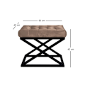Pikkukuva 2 / 2: Pouffe Capraz - musta, ruskea v2