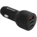 USB-laddare 130W, 3-portars QC/PD, svart