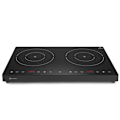 Miniatyrbillede 2 af 3: Justerbart induktionskomfur med touchpanel 2 varmezoner Black Line dia. 22 cm 3500 B - Hendi 239414