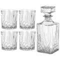 Pikkukuva 3 / 8: Dekantteri ja viskilasit lasit 900 ml + 4x300 ml 5 kpl.