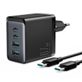 Miniatyrbillede 7 af 9: GaN 67W netværksoplader 2x USB 2x USB-C + USB-C kabel 1,2m sort