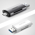 Pikkukuva 6 / 7: Universaali micro SD -kortinlukija USB 3.0:lle ja USB-C 3.0:lle, harmaa