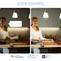 Miniatyrbillede 11 af 11: WiZ smart lampe, E14, RGBW - alle farver og nuancer af hvidt lys, Wi-Fi, 470 lm
