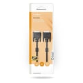 Miniatyrbillede 3 af 3: DVI-kabel | DVI-D 24 + 1-pin han | DVI-D 24 + 1-pin han | 2560x1600 | Nikkelplateret | 2.00 m | Lige | PVC | Sort | Box