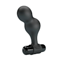 Miniatyrbillede 5 af 11: Mr Play - Sort Silikone Vibrator Anal Plug