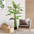 Miniatyrbillede 2 af 10: Kunstig Palme 190 cm Kunstig Plante, Kunstige Plastplanter i Pot Kunstig Palme, Falsk Plante til Stue Soveværelse Kontorhave Moderne Dekoration Gave