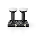 Miniatyrbillede 1 af 5: LNB | Twin Monoblock 6.0° | Udgangsforbindelse: 2x F-Connector | Støjfigurinterval: 0.85 dB | Konverteringsydelse: 52 - 67 dB | Sort | Egnet til: Astr