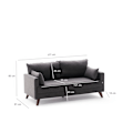 Miniatyrbillede 9 af 9: 2-Sæder Sofa Bella Sofa Til 2 Pr - Antracit