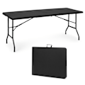 Miniatyrbillede 2 af 9: Catering Sæt – Klapbord + 4 Stole HDPE Sort MultiGarden