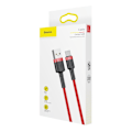 Pikkukuva 9 / 9: Kestävä joustava kaapeli USB-C QC3.0 3A 1M punainen