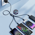 Pikkukuva 7 / 9: 4in1-kaapeli USB-A - 2x USB-C iPhone Lightning microUSB 1,2m musta