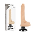 Pikkukuva 4 / 8: Perushana - Realistic Vibrator 2-1 Liha 18,5 cm -O- 4 cm