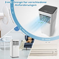 Pikkukuva 5 / 5: 4 in 1 Mobile Air Conditioner 9000 BTU Jäähdytys-, tuuletus- ja kosteutta poistava ilmastointilaite mustalla kannella 16℃-32℃