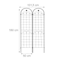 Miniatyrbillede 4 af 8: Trellis 180 cm sæt af 2 sorte
