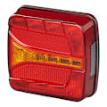 Miniatyrbillede 1 af 7: Baglygte 4 funktion 106 x 99 mm LED venstre