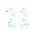 Pikkukuva 1 / 2: AFP Sparkles Finger Brush (6 pakkaus)