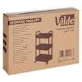 Miniatyrbillede 7 af 8: Hylde på hjul sort 3-plan 30x21x61 cm