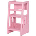 Miniatyrbillede 1 af 7: Learning Tower Børnetrin Skammel I Montessori-Stil, Højdejusterbar, Køkkenhjælp, I 1,5-5 År, Hdpe