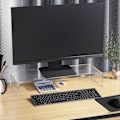 Miniatyrbillede 9 af 10: Ergonomic Monitor Stand Acryl Screen Stander Til Bærbar, Computer, Notebook, Gennemsigtig, 53X19X9Cm