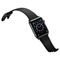 Miniatyrbillede 3 af 9: Rembåndsarmbånd til Apple Watch 3/4/5/6/SE 38-40 mm Slip-Thru Sort