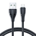 Pikkukuva 1 / 9: iPhone Surpass -sarjan USB-kaapeli - Lightning 2.4A 2m musta