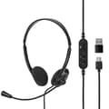 Miniatyrbild 6 av 9: PC headset | On-Ear | Stereo | USB Type-A / USB Type-C™ | Vikbara Mikrofon | Svart