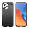 Miniatyrbild 3 av 7: Flexibelt fodral med karbonmönsterskydd för Xiaomi Redmi 12 Carbon Case, svart